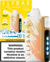 Vape Descartável Elf Bar Ice King - Dragon Strawnana 40000 Puffs