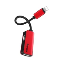 Adaptador Baseus CALL37-91 2 En 1 Rojo