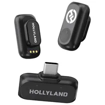 Microfone Hollyland Lark A1 Mini Duo Lavalier Wireless / USB-C - Space Cinza