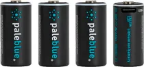 Pilha AAA Recarregável Paleblue USB-C 860MAH CR-123A (4 Unidades)