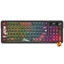 Teclado Gamer Mecanico Redragon K719AK-RGB-Pro Artemis Pro Wireless / RGB / Ingles - Preto