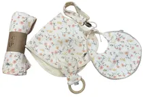 Casa Palermo Set Muselina Floral Rosado