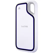 SSD Externo de 1TB Sandisk Extreme Portable SDSSDE62P-1T00-G25 para Console Playstation 5 - Branco