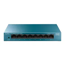 Hub Switch TP-Link LS108G 8 Portas Gigabit 1000MBPS - Azul
