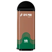 Vaper Descartável Life Pod Eco 2 Cartridge 10000 Puffs 5% Nicotina - Cappuccino (Cartucho)