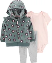 Conjunto Pijama Carter's 1N957110 - Feminino (3 Peças)