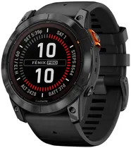Relógio GPS Garmin Fênix 7X Pro Solar Edition 010-02778-01 Slate Gray/Black