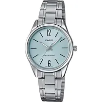 Relógio Casio LTP-V005D-2BUDF Analógico Feminino - Prata/Azul Claro