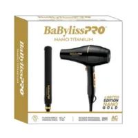 Nano Gold Limited Edition Babyliss Combo Prancha + Secador