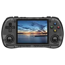Console Portátil Powkiddy X35H de 3.5" com 10.000 Jogos - Preto Transparente (Inglês/Chinês)