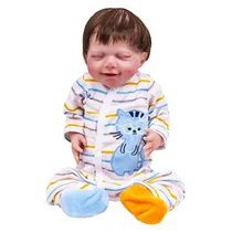 Boneca Bebe Reborn Menino 8802-3 de Silicone com Acessórios Varios