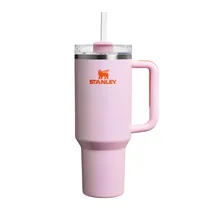 Copo Térmico Stanley The Flowstate Quencher H2.0 Tumbler 10-10825-502 - 1.18L - com Canudo - Rose Petal Shimmer