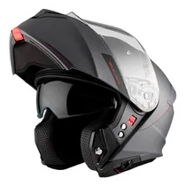 Capacete MT Helmets Genesis SV Solid A12 - Articulado - Tamanho XL - com Óculos Interno - Gloss Grey  Capacete MT...