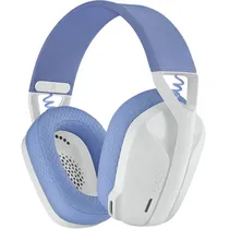 Fone de Ouvido Gamer Logitech G435 Lightspeed Sem Fio – White/Lilac (981-001073)
