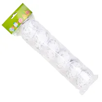 Ovos Decorativos de Páscoa 6 PCS com Glitter