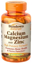 Sundown Naturals Calcium Magnesium And Zinc 100 Cápsulas