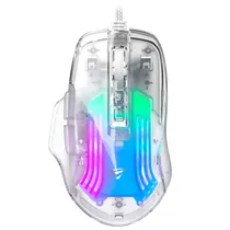 Mouse Gamer Havit MS1011SE Gamenote USB / RGB - Transparente