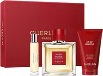 Kit de Perfume Guerlain Habit Rouge Edt 100ML + Shower Gel 75ML + Edt 10ML