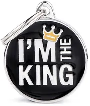 Medalha de Identificação Myfamily Charms Tamanho Médio "I'M The King" CH17MKING