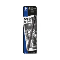 Lápices de Dibujo Staedtler Mars Lumograph Black 100B G6 6 Unidades