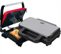 Ecopower Sandwichera EP-3612 900W/2PANES/220V Negro