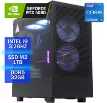 PC Gamer NZXT H5 Intel i9, 32GB, 1TB SSD M.2, Geforce RTX 4060 8GB 128BIT Black