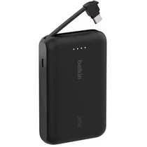 Carregador Portátil Belkin Boostcharge BPB021FQBK com Cabo Intregado USB-C / 20W / 10000MAH - Preto