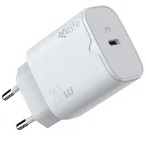 Adaptador 4LIFE FL06CPDW 20W c/Cable USB-C - White