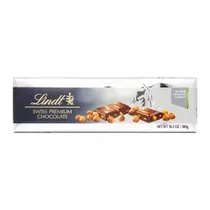 Barra Chocolate Lindt Amargo com Avelãs 300G