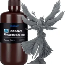 Resina 8K Photopolymer para Impressora 3D Elegoo Standard 1KG - Space Grey