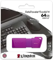 Kingston Pendrive Datatraveler Exodia M KC-U2L64-7LP 64GB USB3.2  Kingston Pe...