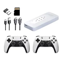 Consola Game Stick Gamepad M22/ 1080P / 3D / com 2 Controles / TF Incluido 64GB / 2.4GHZ - Branco
