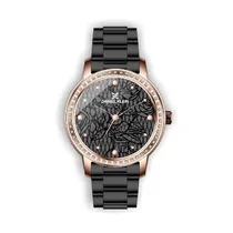 Relógio Analógico Feminino Daniel Klein Premium DK.1.12497-2 - Rosa Ouro e Preto
