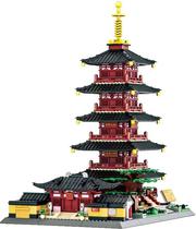 Blocos de Construcao Architecture Hanshan Temple Wange - 6235 (1393 Pecas)