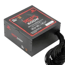 Fonte ATX Redragon RGPS GC-PS002 - 600W - 80 Plus Bronze - Bivolt - Preto