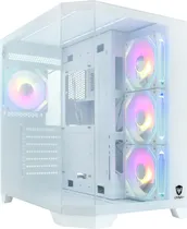 Gabinete Satellite Gammer K903 4 Fan Branco (Sem Fonte)