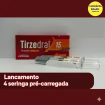 Tirzedral (Tirzepatida) 15MG – 4 Seringas Pré-Carregadas 2ML/2/60MG Total