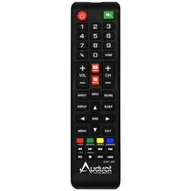 Controle Remoto TV Audisat de 32"/ 42"/ 43"/ 55"/ 65"/ 75"/ 85" (2025/ 2026) - Preto