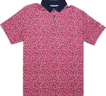 Outlet Camiseta Polo Walter Hagen MGA11530 Vermelha Estampagem - Masculina