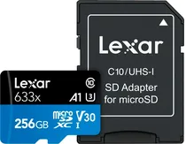 Memória Micro SDXC Uhs-I Lexar 256GB 100MB/s 633X