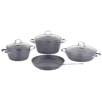 Jogo de Panela Korkmaz Cinza Nea 7 PCS
