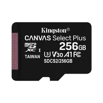 Cartão Microsd Kingston Canvas Select Plus SDCS2/256GB de 256GB - Preto