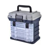 Caja de Pesca Fishing Box CM0094 27X26.5CM Azul Marino/Gris
