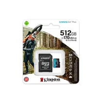 Cartao Mem Micro SD- Kingston Canvas Go PLUS-512GB- 170MBS- SDCG3-512GB  Cartao Mem ...