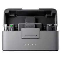 Microfone Lapela Dji Mic Mini USB-C 2 TX+ 1 RX+ Charging Case Wireless p/Smartphone- Preto