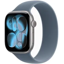Apple Watch Series 11 46 MM/Size 0 MEW94LW A3333 GPS - Space Gray Aluminum/Anchor Blue Solo Loop