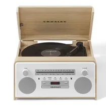 Toca Disco Crosley Carter CR7024A-Na 7 En 1 Bluetooth/ CD/ AM-FM/ Aux/ 3.5MM  Toca Disco ...