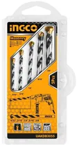 Kit de Brocas para Concreto - Ingco UAKDB3055 (5 Peças)