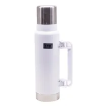 Garrafa Termica Luo LU-4737 / 1.3 Litros / de Aço Inoxidavel - Branco