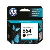 HP Cartucho de Tinta F6V29AL 664 2ML Negro